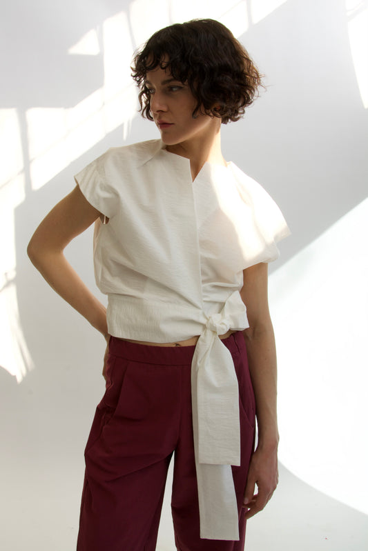 Blusa con fusciacca