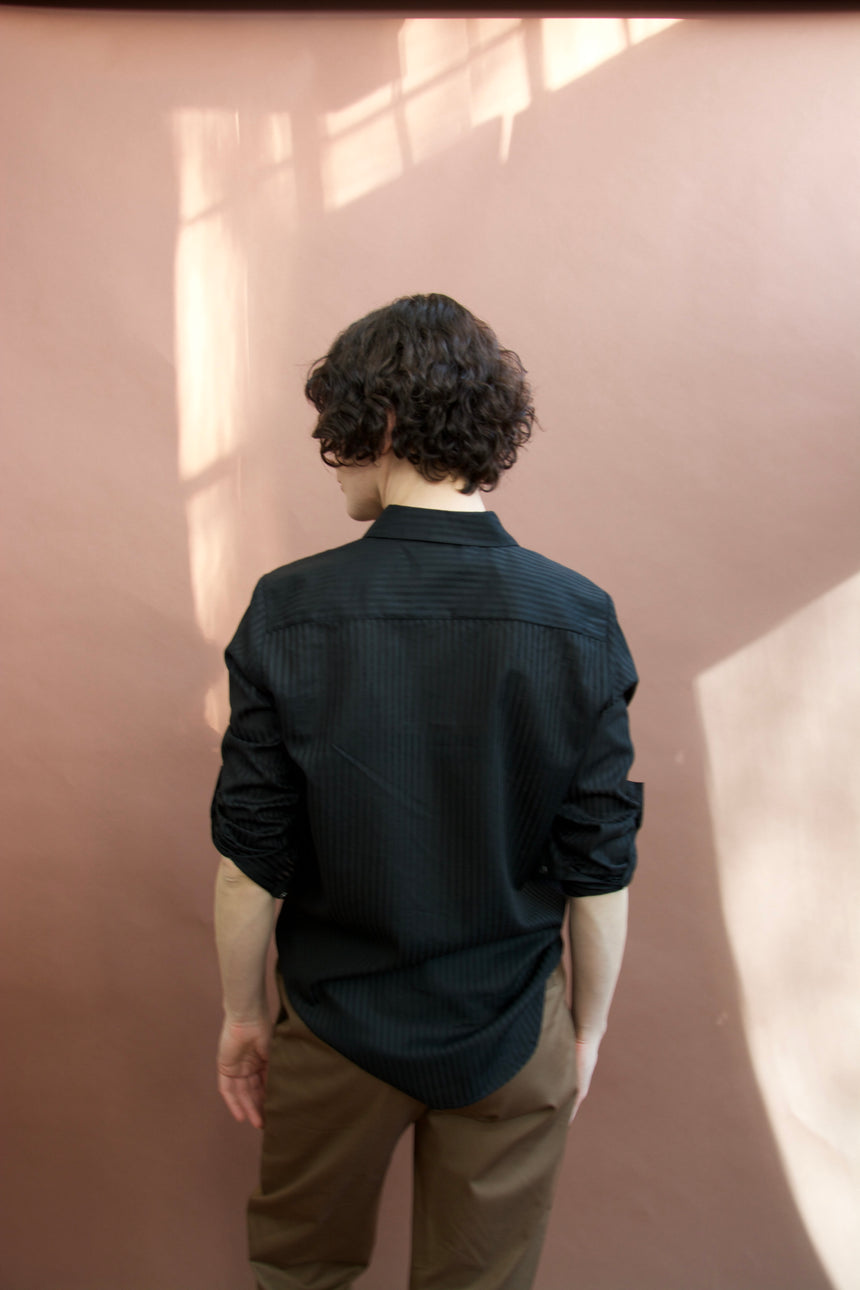 Camicia a uomo in cotone a righe