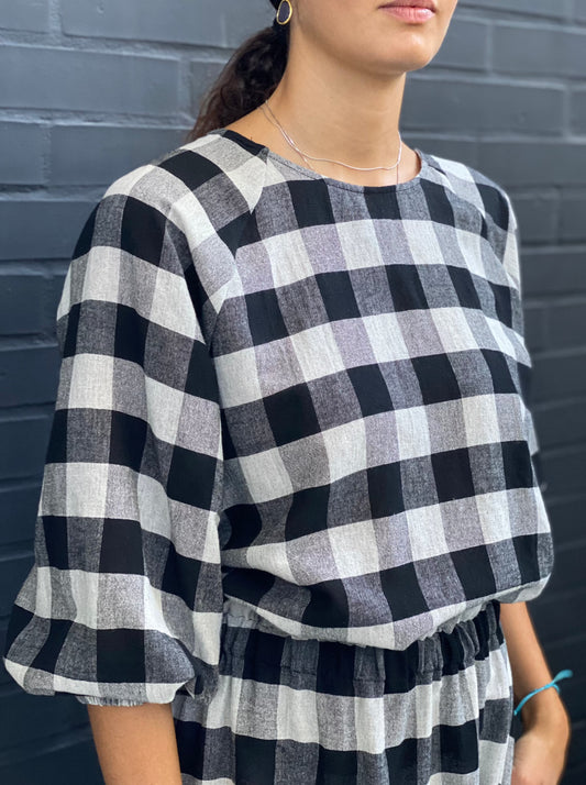 Checked blouse