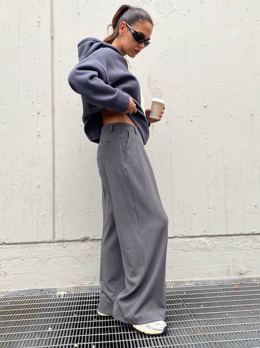 Double pleat trousers