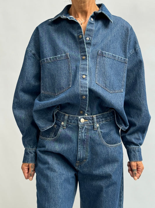 Overshirt in denim