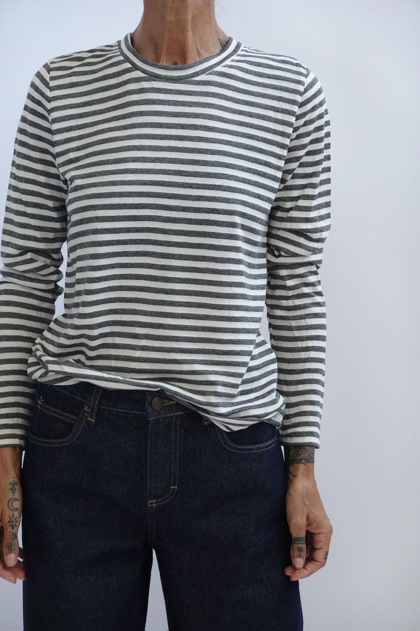 T-shirt boxy a righe