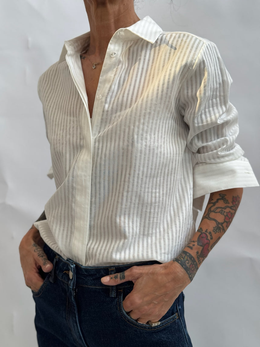 Camicia a uomo in cotone a righe