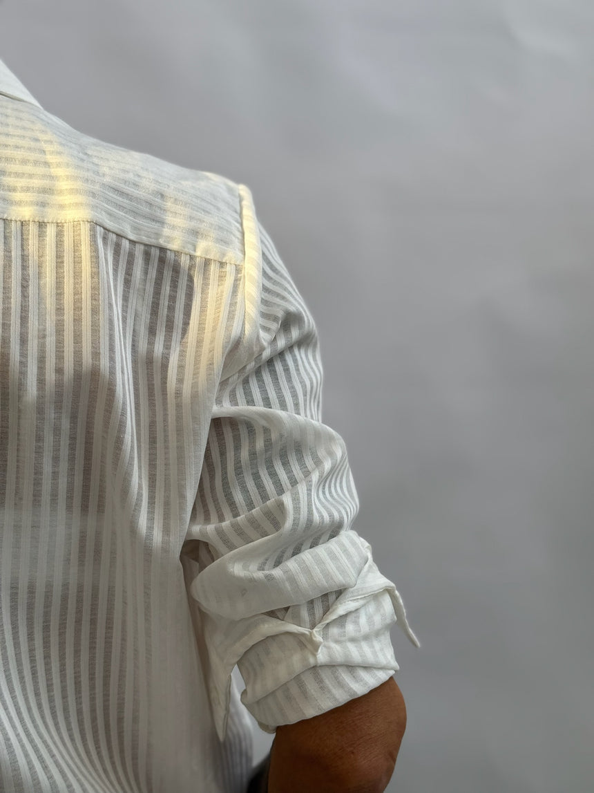 Camicia a uomo in cotone a righe