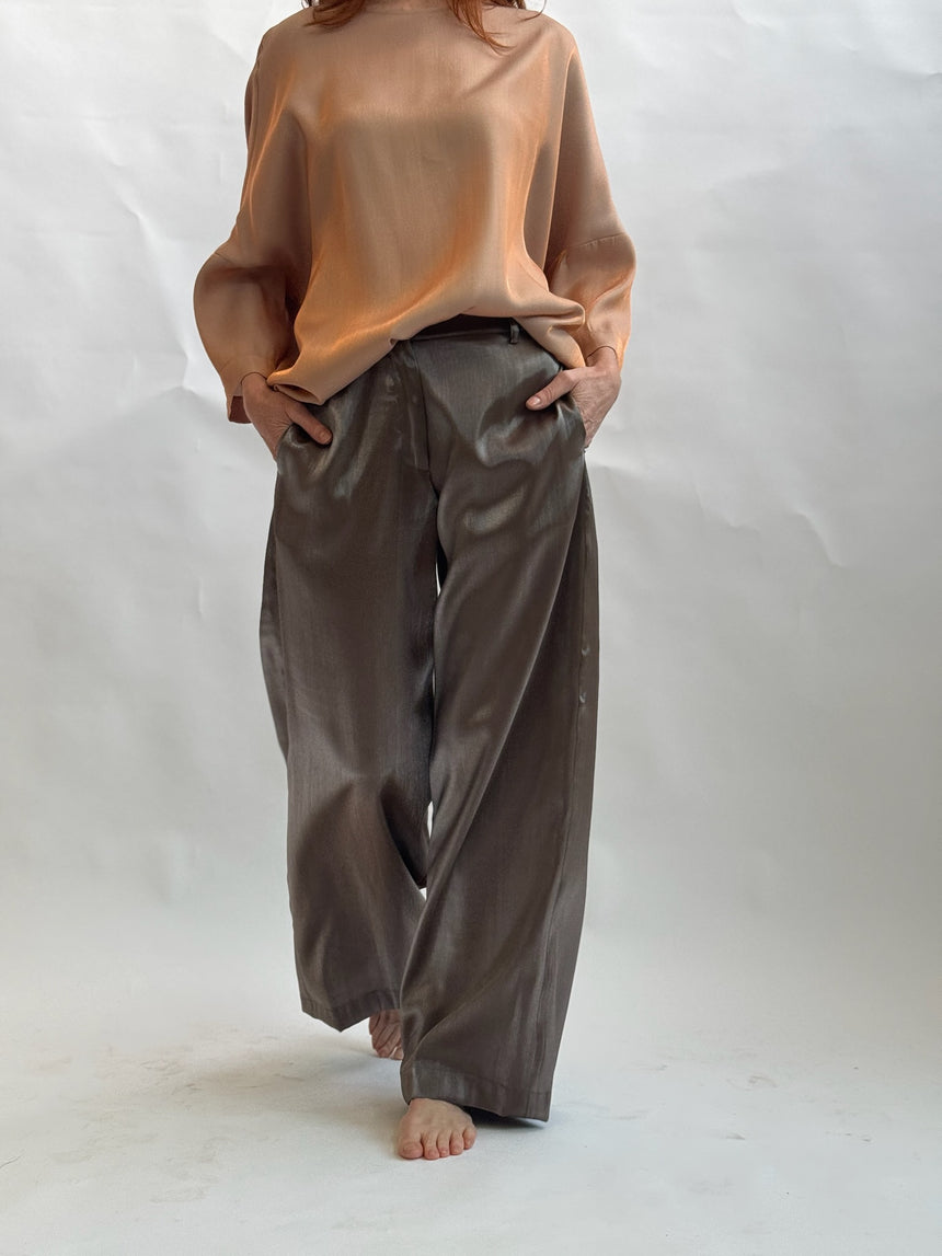 Blusa oversize cangiante