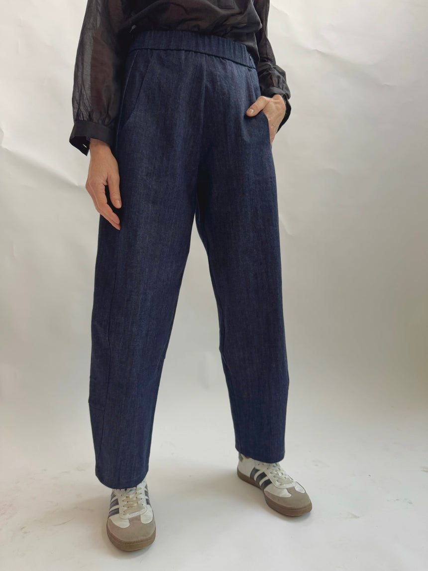 Pantalone balloon in denim