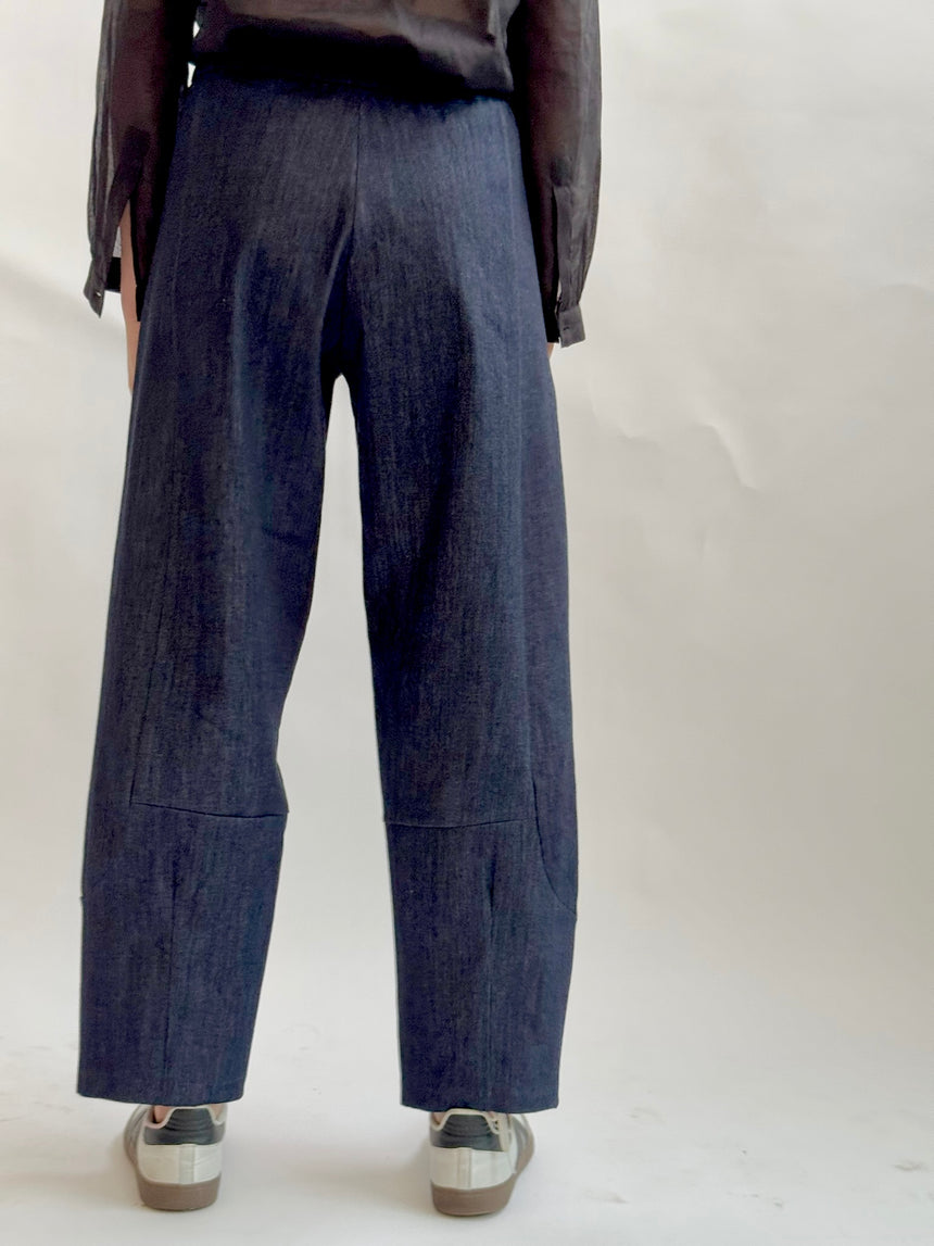 Pantalone balloon in denim