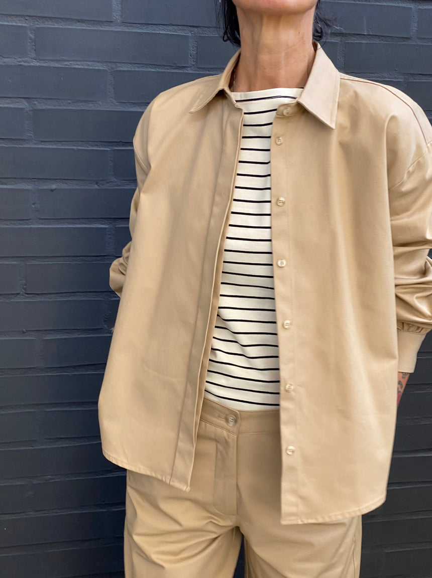 Twill overshirt