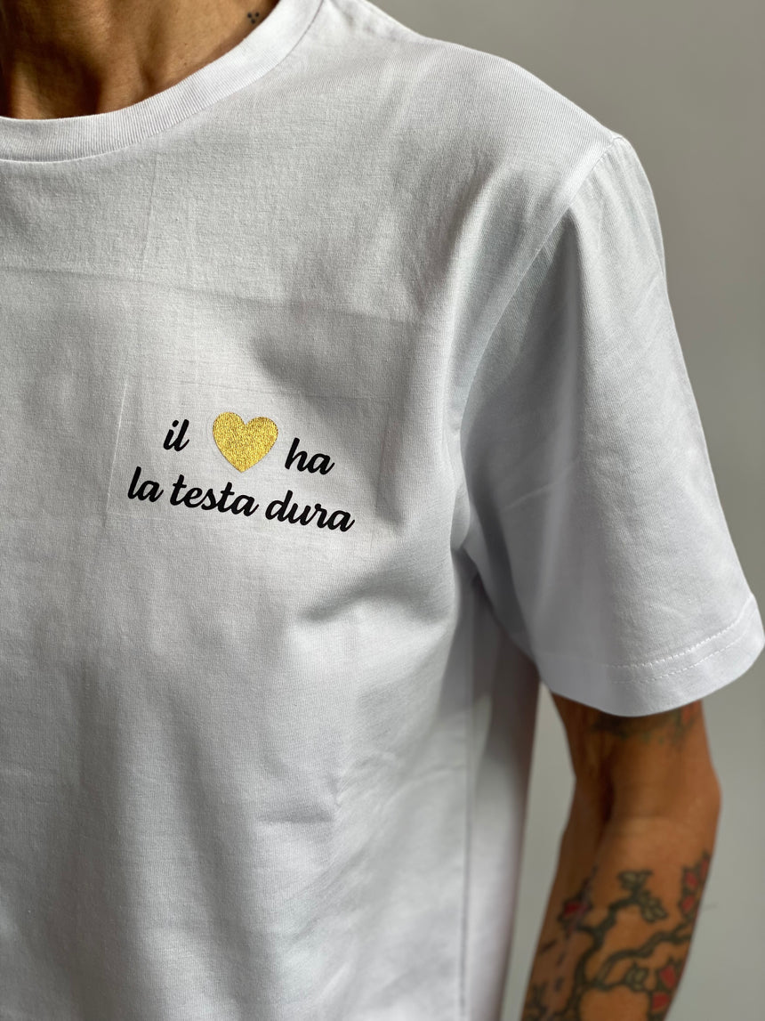 T-shirt girocollo regular con stampa