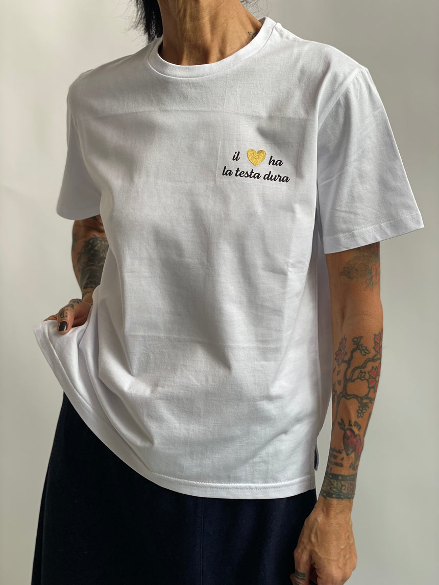 T-shirt girocollo regular con stampa