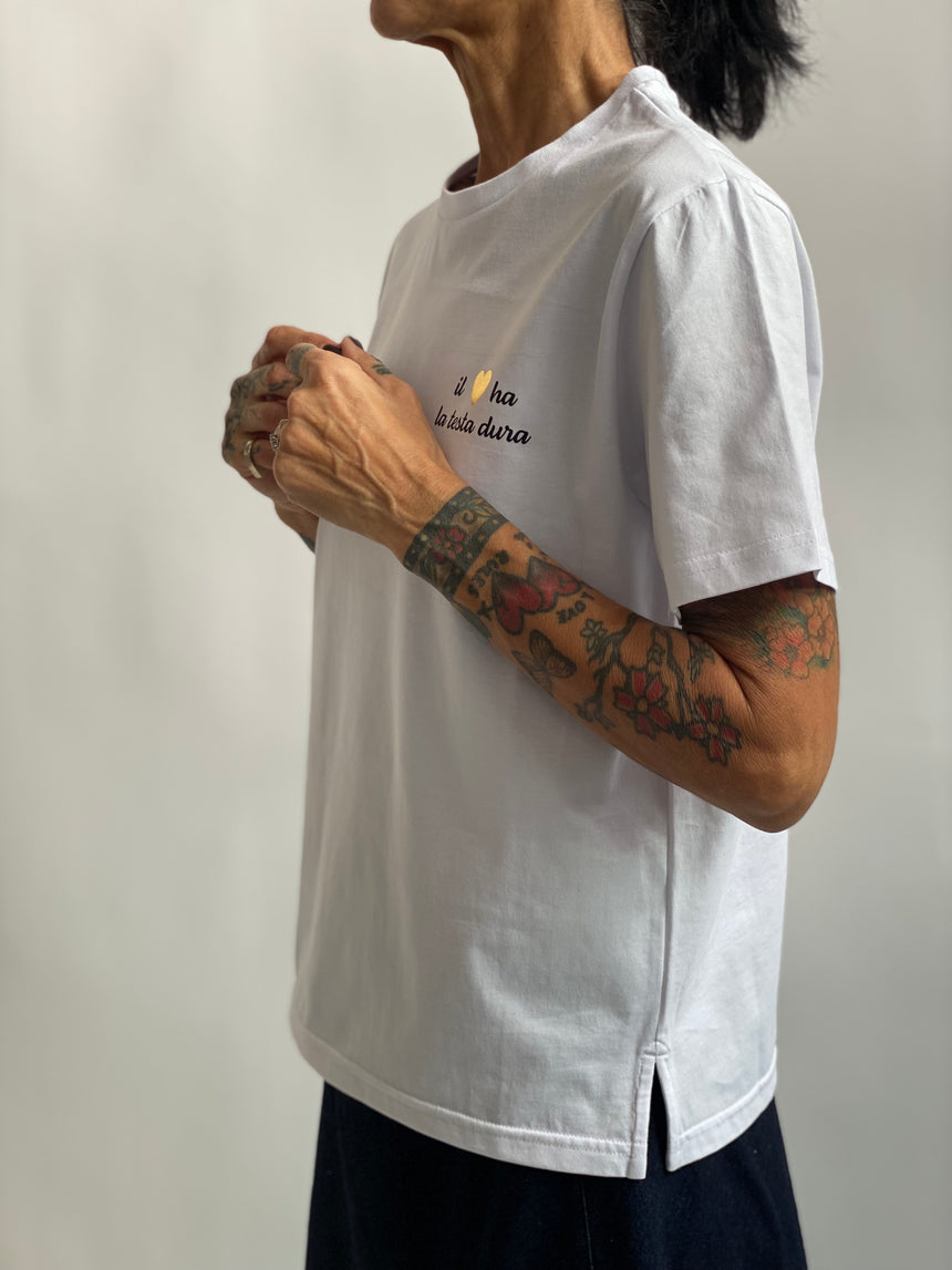 T-shirt girocollo regular con stampa