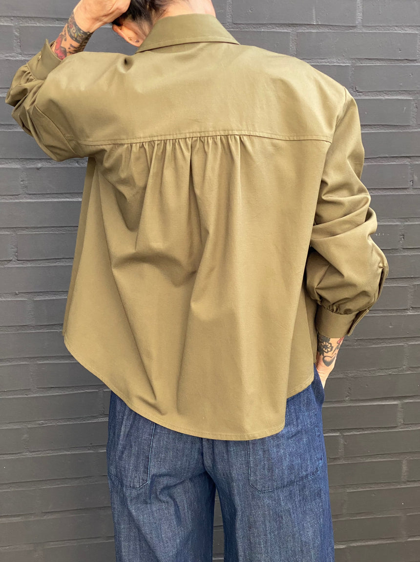 Twill overshirt