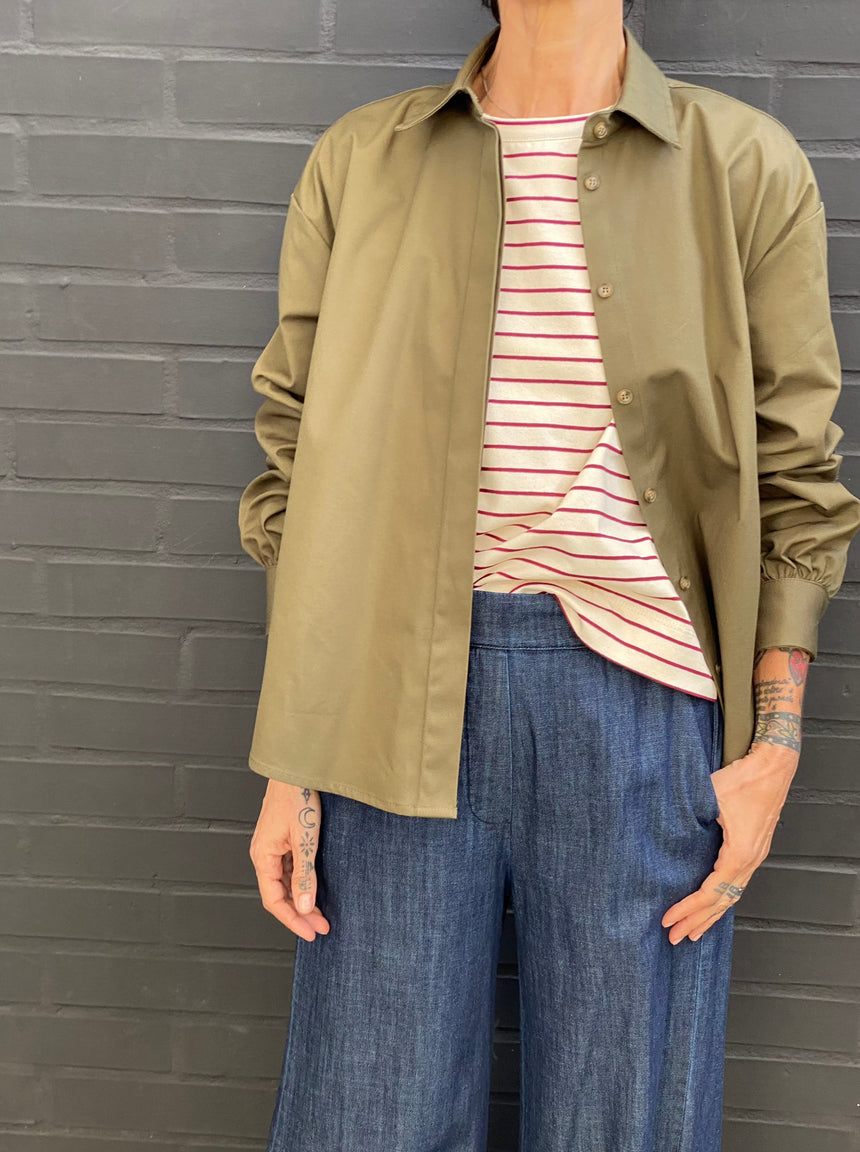 Twill overshirt