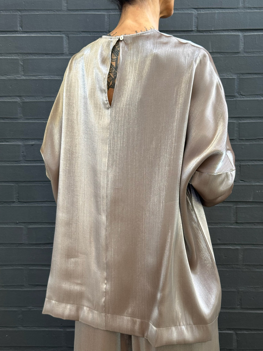 Blusa oversize cangiante