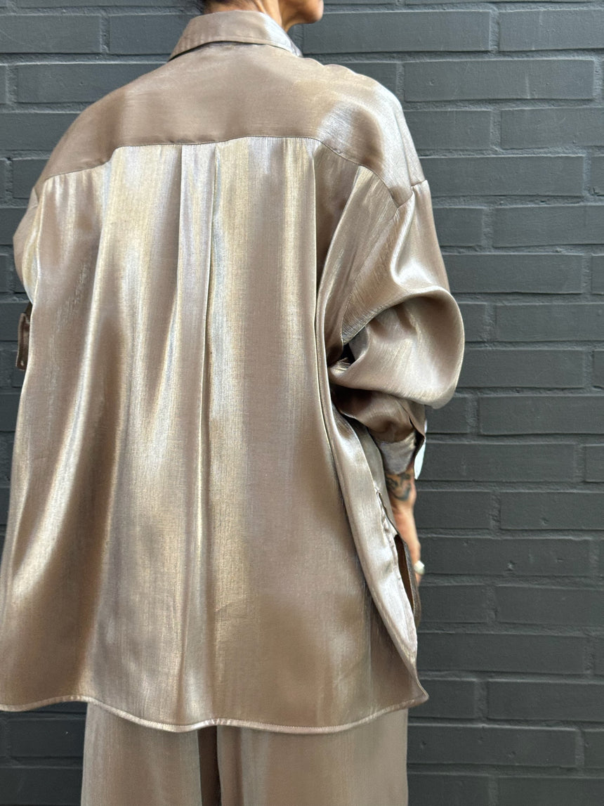 Overshirt cangiante