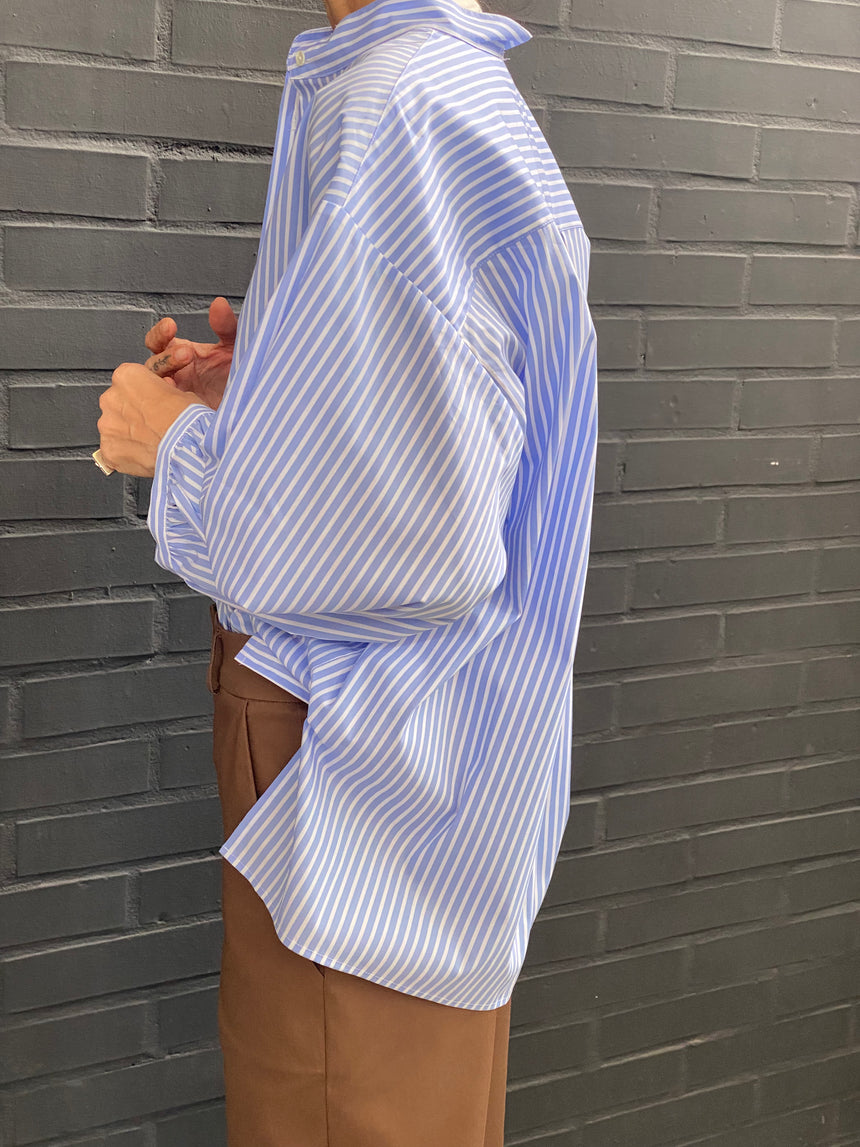 Camicia coreana a righe