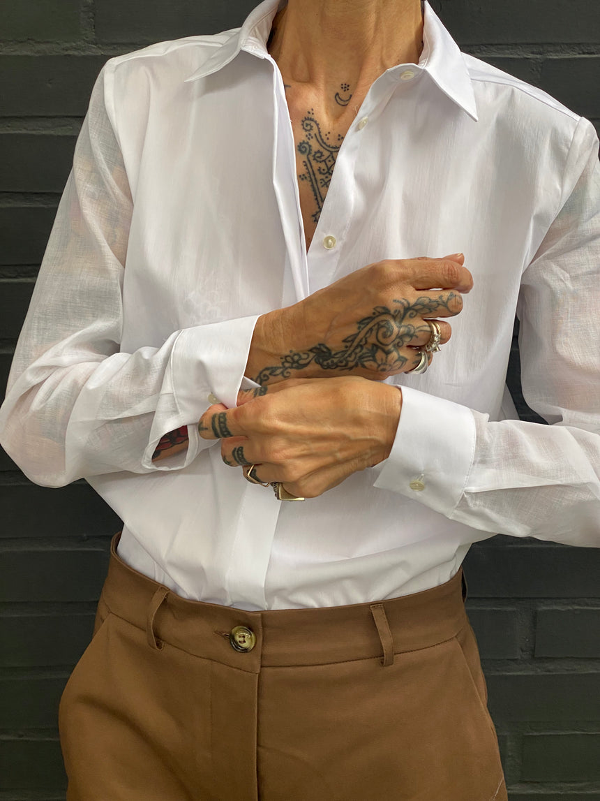 Camicia a uomo maniche in mussola