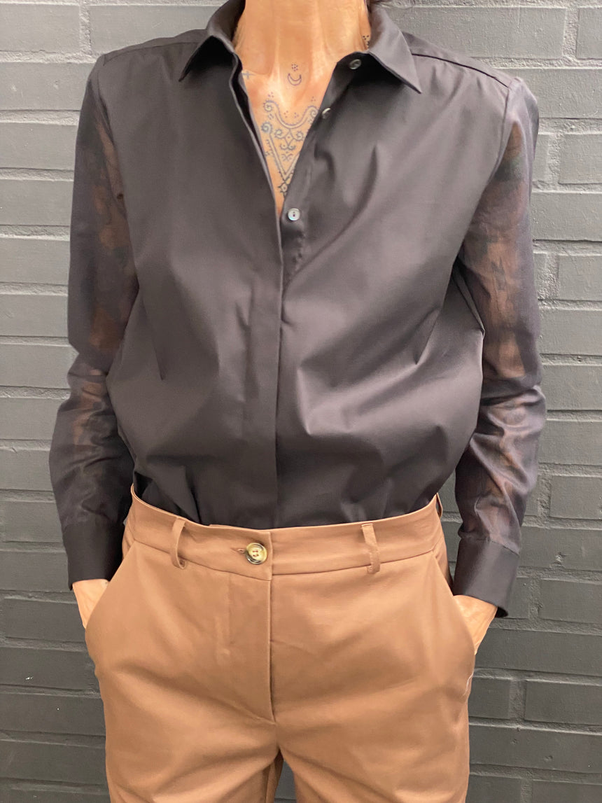Camicia a uomo maniche in mussola