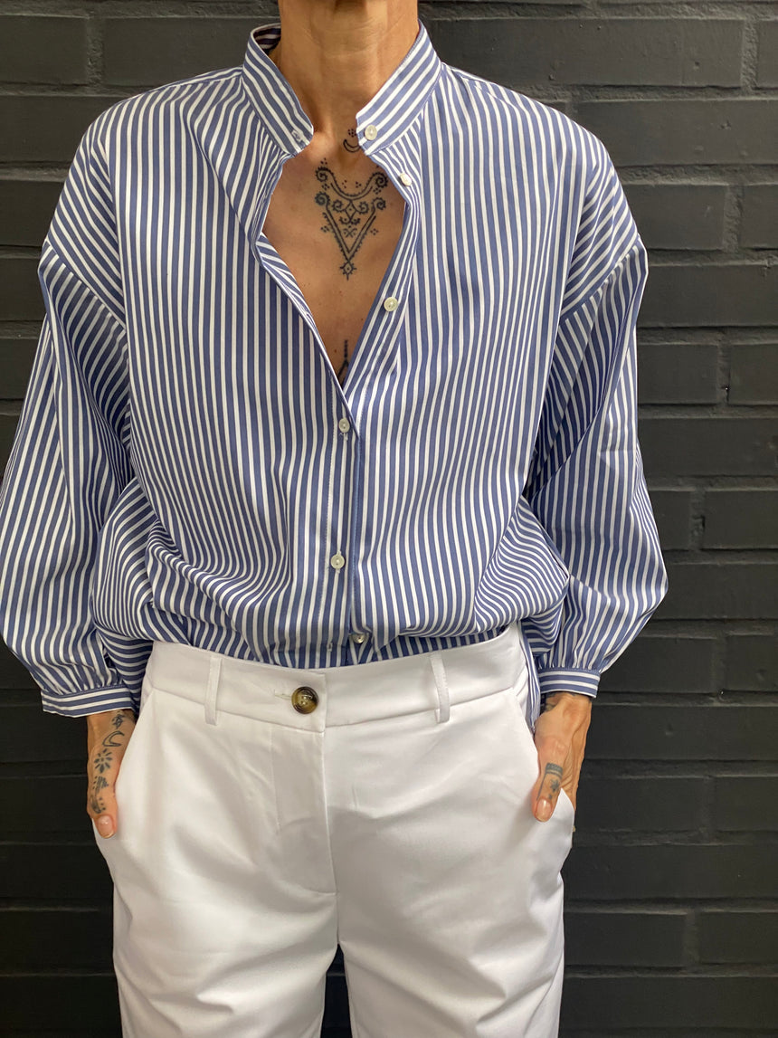Camicia coreana a righe
