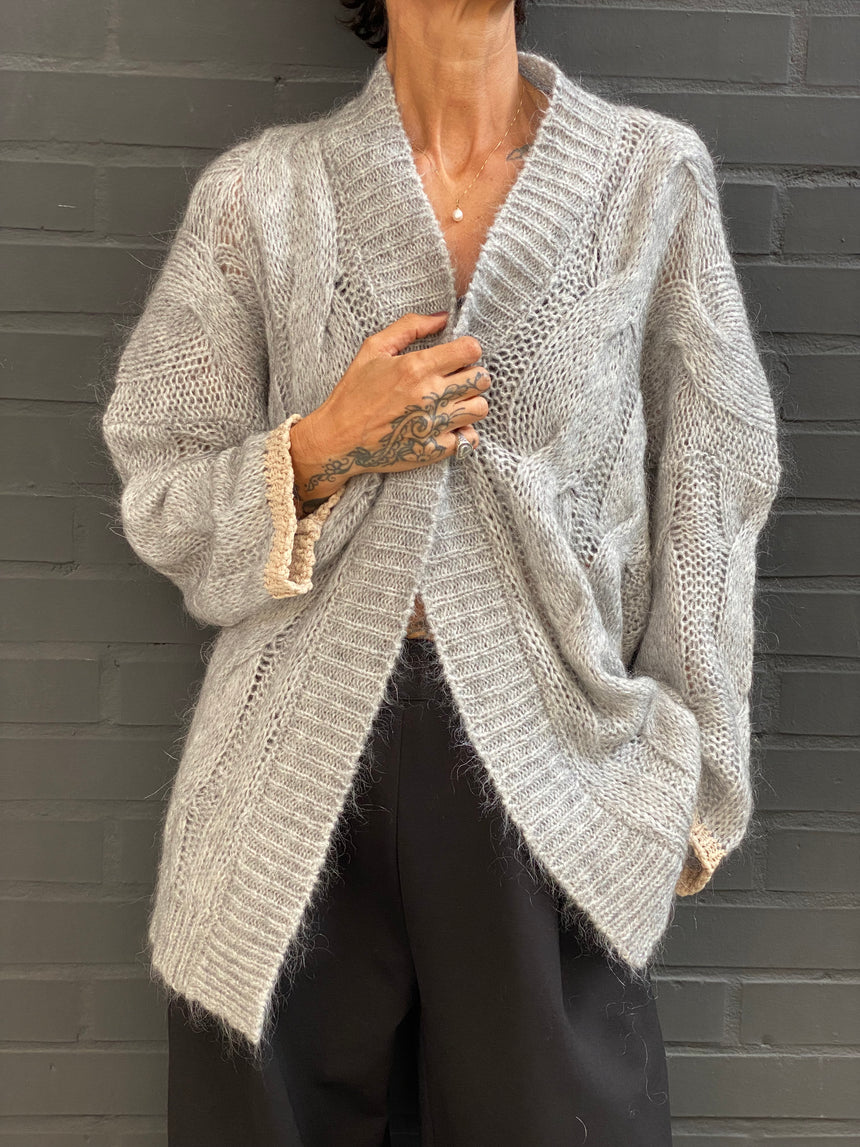 Cardigan trecce