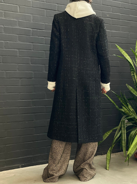 Cappotto doppiopetto lurex